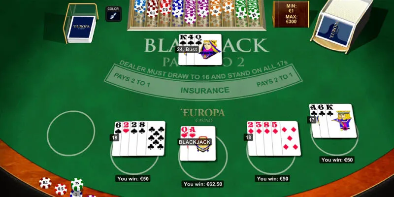 Luật chơi blackjack sv88